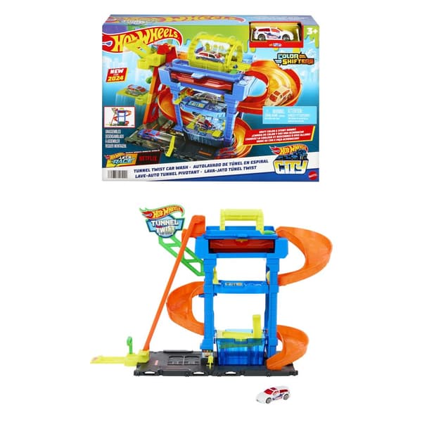 Hot Wheels City Elc Biltvätt Lekset