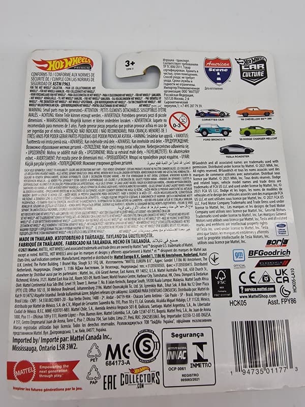 Hot Wheels Premium Car Culture Ford Bronco R Vehicle