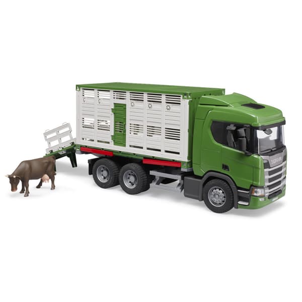 Bruder Scania Super 560R Kvægtransportvogn med 1 kvæg