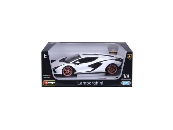 BBURAGO Lamborghini Sian FKP 37, Modellsuperbil, Förmonterad, 1:18, Lamborghini Sian FKP 37, Alla, Metall, Plast