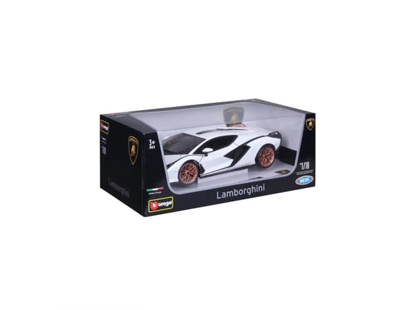 BBURAGO Lamborghini Sian FKP 37, Modellsuperbil, Förmonterad, 1:18, Lamborghini Sian FKP 37, Alla, Metall, Plast