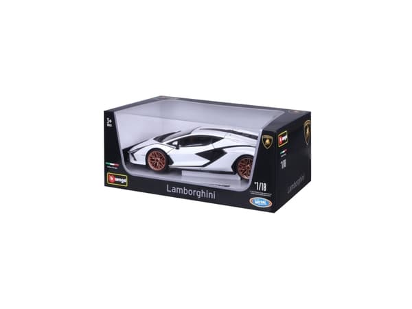 BBURAGO Lamborghini Sian FKP 37, Modellsuperbil, Förmonterad, 1:18, Lamborghini Sian FKP 37, Alla, Metall, Plast