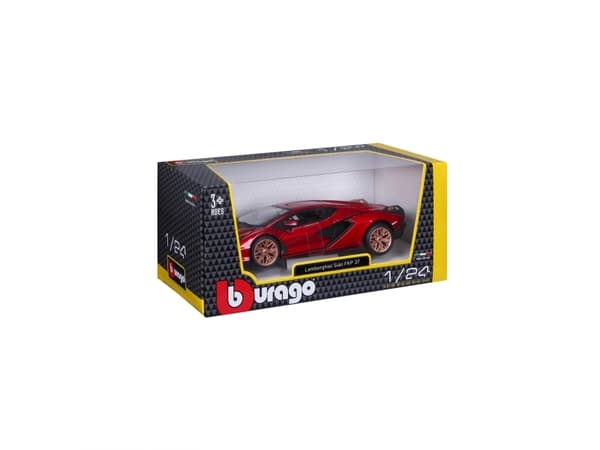 BBURAGO Lamborghini Sian FKP 37, Modellsuperbil, Förmonterad, 1:24, Lamborghini Sian FKP 37, Alla, Metall, Plast