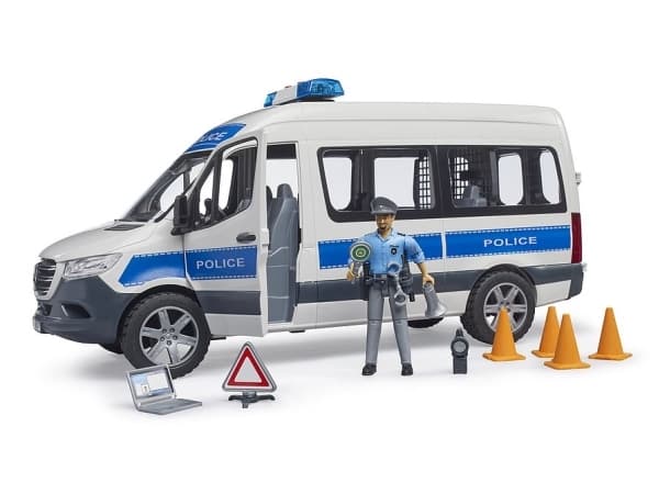 Bruder Mercedes-Benz Sprinter Police vehicle with police officer toy