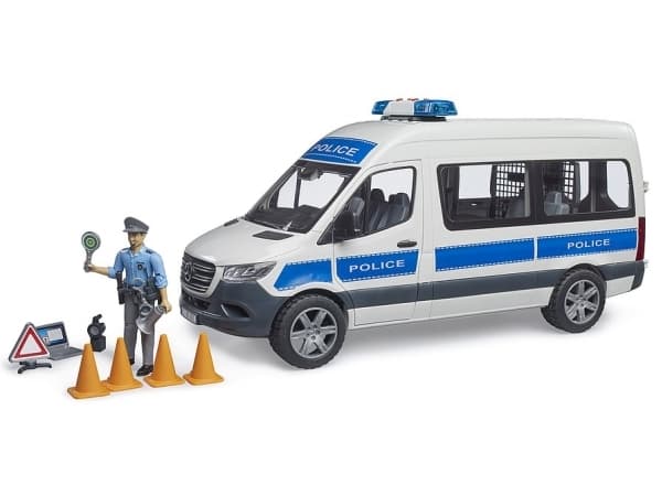 Bruder Mercedes-Benz Sprinter Police vehicle with police officer toy