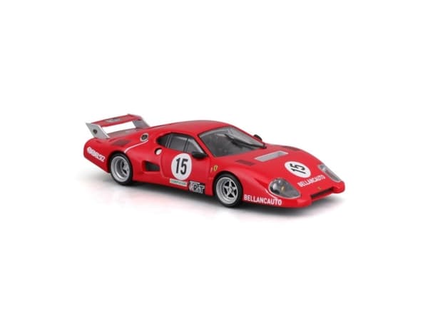 BBURAGO Ferrari 512 BB (1981), Sportsbil, Montert på forhånd, 1:43, Ferrari 512 BB (II serie), Alle kjønn, Metall, Plast