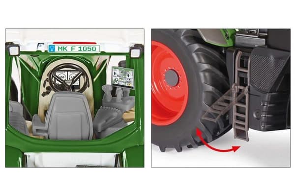 Monterat miniatyrfordon - monterat miniatyrlandfordon Wiking - 7864 - Fendt 1050 Vario