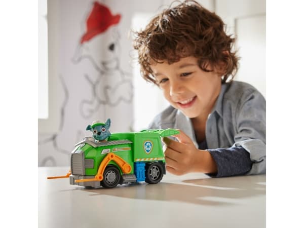 PAW Patrol PAW VHC Basic Vhc Sustainable Rocky GML, Sopbil, PAW Patrol, 3 År, Plast, Grön, Grå, Orange