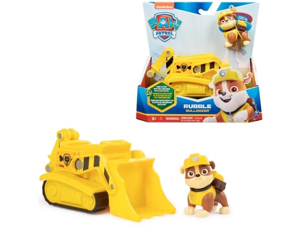 PAW Patrol PAW VHC Basic Vhc Sustainable Rubble GML, Bulldoser, PAW Patrol, 3 år, Plast, Sort, Gult