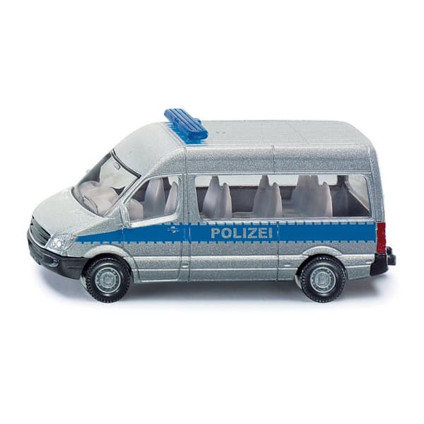 Leksaksbilar Bilar Cars SIKU Micki Metall Polis Van buss Silver 0804