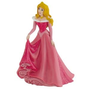 Micki Bullyland WD Figur Disney Princess Aurora Törnrosa Rosa klänning