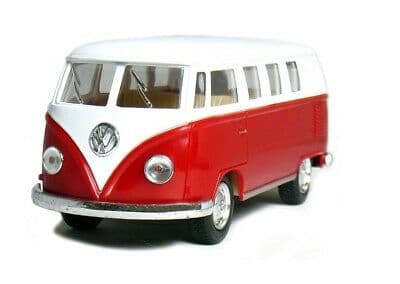 Cars Bilar 1962 Volkswagen VW Buss 61935 1:64 metall 6cm Red