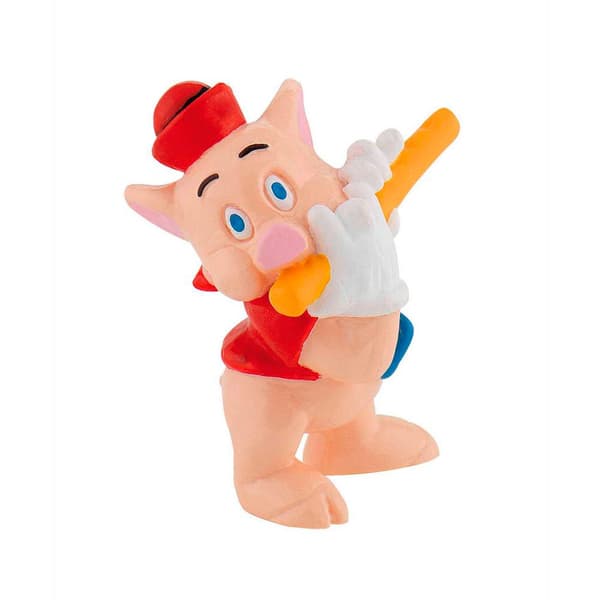 Bullyland Figur Disney De tre små grisarna - Röd Fifer Flöjt