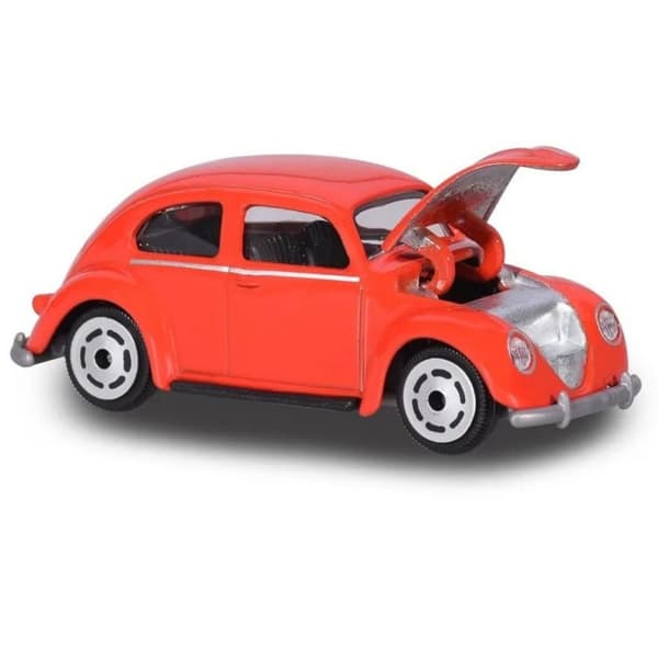 Leksaksbilar Majorette Cars bilar metall Vintage 8cm VW Volkswagen Beetle Röd