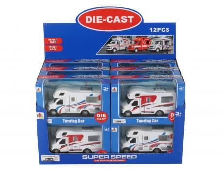 Alrico 4518 Cars Bilar Touring Cars Husbil Pullback 15cm VIT rest 99