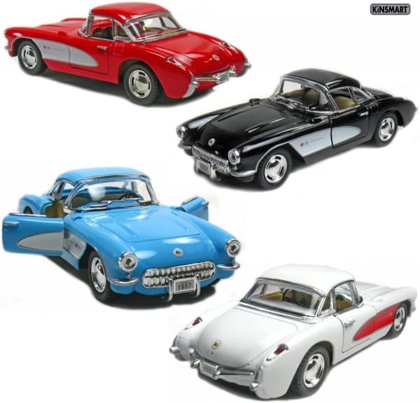 Bilar Cars metall Alrico 4035/61152 1:34 Chevrolet Camaro 1957 12cm Vit