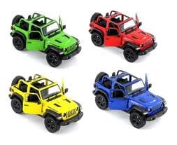 Robetoy Bilar Cars 61533 Pullback JEEP WRANGLER 2018 12cm Välj 2.GUL