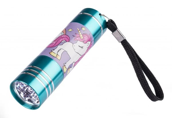 VN 4Girls UNICORN Alu Ficklampa Flashlight LED 9cm