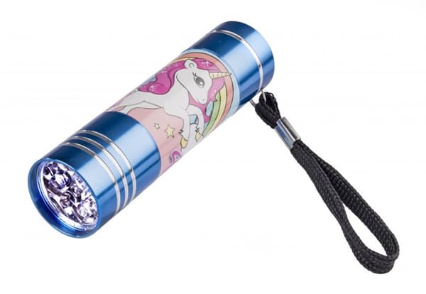 VN 4Girls UNICORN Alu Ficklampa Flashlight LED 9cm