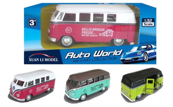 Leksaker Bilar Leksaksbilar Cars 4515 13cm metall 1:32 VW Volkswagen Buss Välj