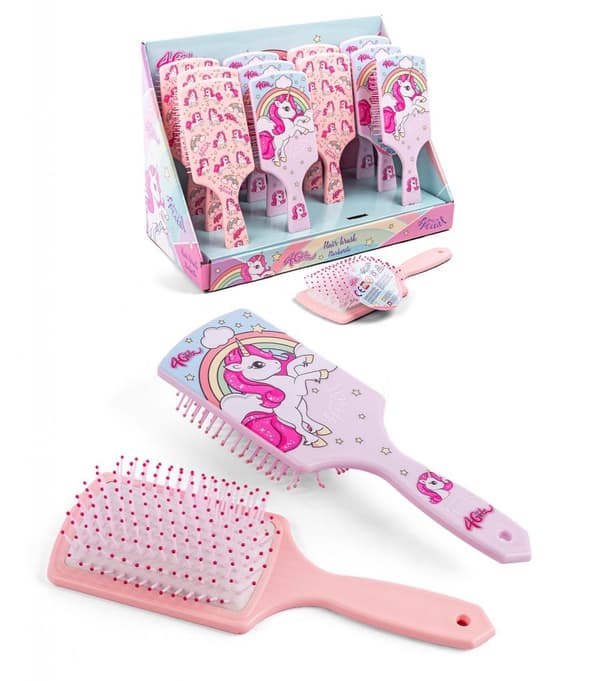 VN 33328 Leksaker 4girls Hårborste Borste 20cm Unicorn ROSA VÄLJ