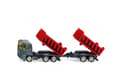 Miniatyrbild 4 av 5: Siku Truck With Dumper Body And Tipping Trailer