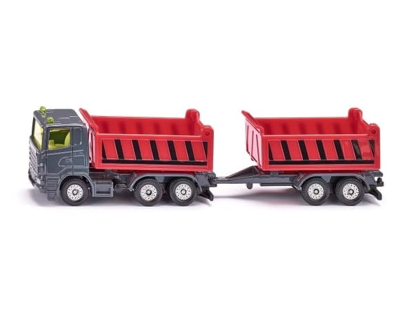 Siku Truck With Dumper Body And Tipping Trailer