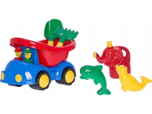 Teka Car puff med sandtilsetningsstoffer og vannkanne