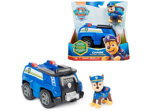 PAW Patrol PAW VHC Basic Vhc Sustainable Chase GML, Politibil, PAW Patrol, 3 år, Plast, Sort, Blå, Hvit
