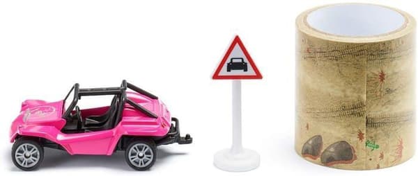 Siku - 1604 -, Buggy med list och trafikskylt, Metall/plast, Flerfärgad, 5m band