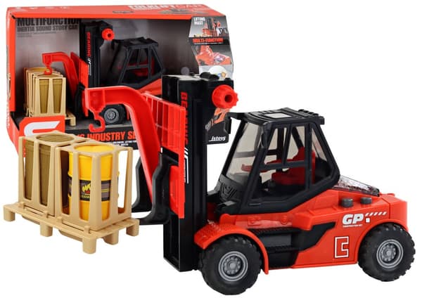 Gaffeltruck 1:16 Moving Forks Ljuder Lyser rött