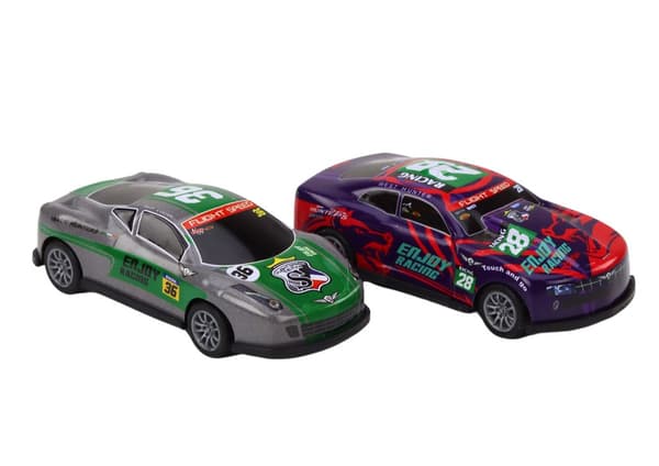 Sæt legetøjsbiler, fjederfjedre, sportsracerbiler 1:64, 10 stk.