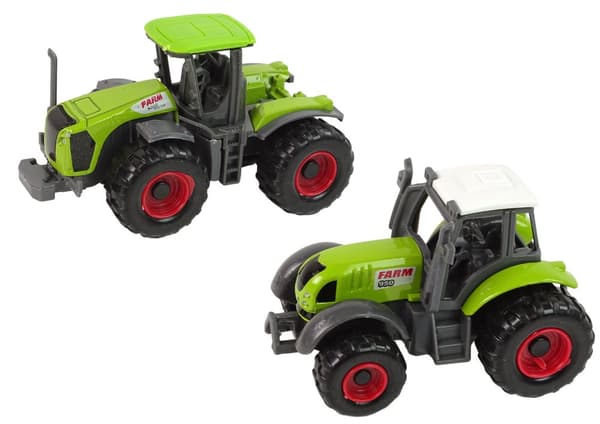 Uppsättning av jordbruksmaskiner och jordbruksfordon 6 delar traktor