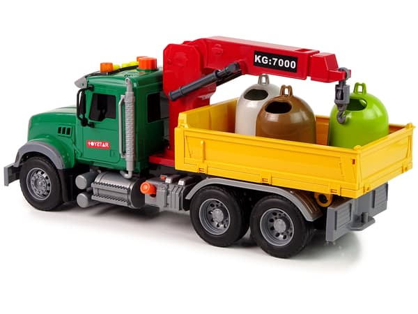 Lastbil Auto Kran Transport skraldespand Lyd