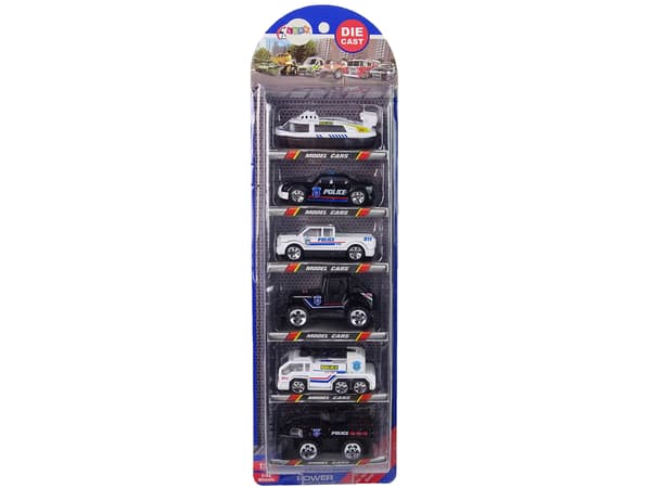 Køretøjssæt Biler Police Spring Springs 1:64