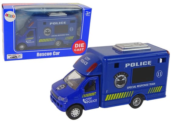 Bil Utryckningsfordon Polis Brandkår Friction Drive 3 modeller