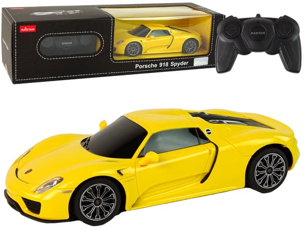 Bil R/C Porsche 918 1:24 Rastar Gul