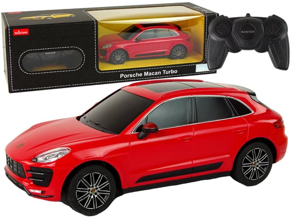 Bil R/C Porsche Macan Turbo 1:24 Rastar Rød