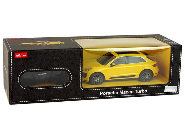 Auto R/C Porsche Macan Turbo 1:24 Rastar Yellow