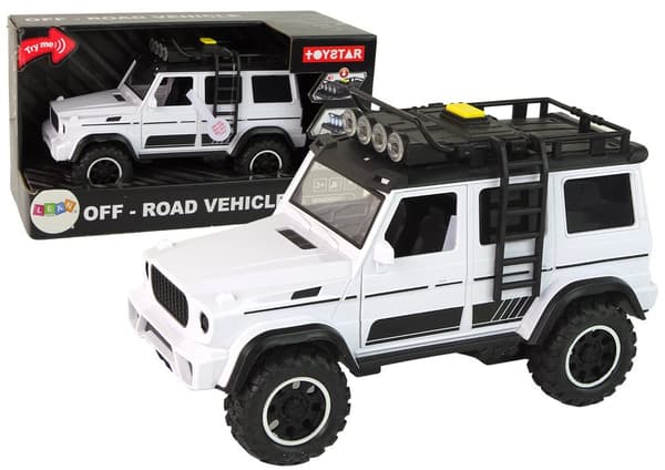 Auto Auto Off-Road Valkoiset äänivalot Ajoneuvo 1:14