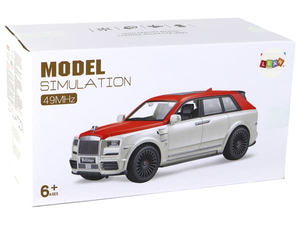 Bil R/C 1:20 Hvid og rød pilotbil