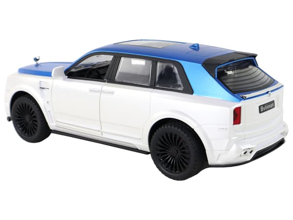 Bil R/C 1:20 vit och blå fjärrkontroll