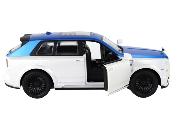 Bil R/C 1:20 vit och blå fjärrkontroll