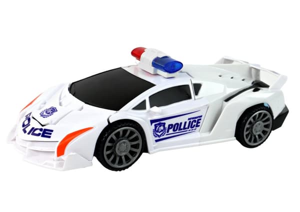 Robotbil Polis Vit 2in1 Transformation