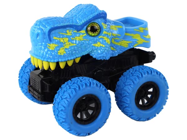 Tyrannosaurus Rex Pusher maastoajoneuvojen kumiset pyörät siniset