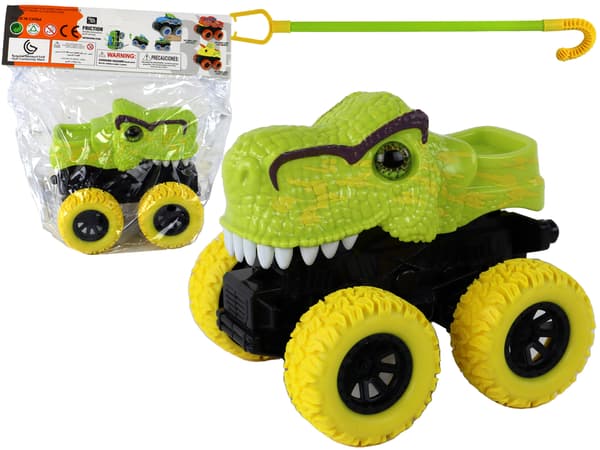 Off-Road Vehicle Push Tyrannosaurus Rex Gummihjul Grøn