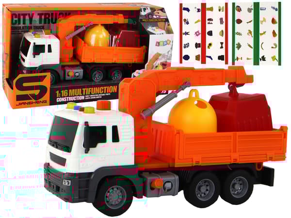 Sopbil med kranfriktionsdrift låter orange 1:16