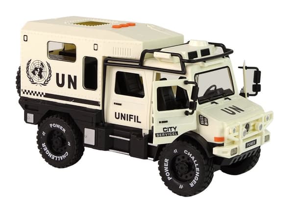 Off-Road Vehicle City Service Beige åbningsdør Lydlys