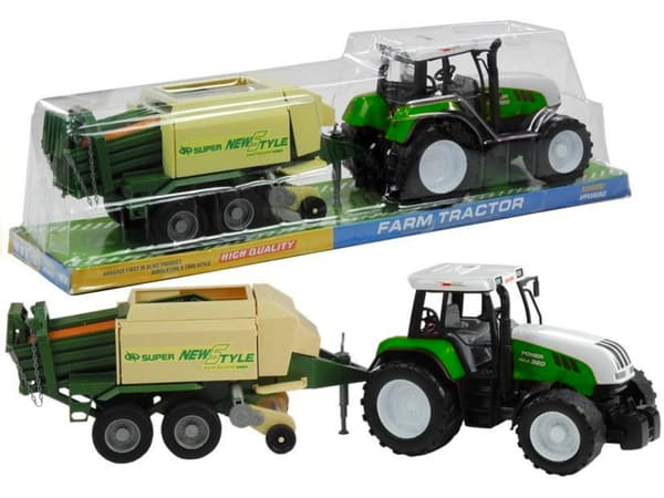 Stor traktor med släp lantbruksmaskin 65 cm
