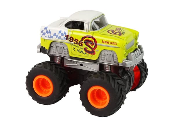 Bil 4x4 klassisk model på store hjul 4 farver
